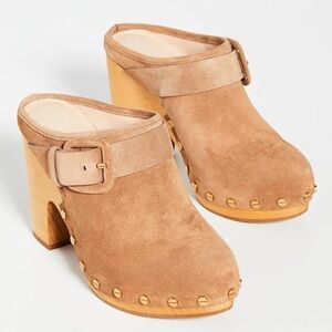 Veronica Beard Suede Clogs
